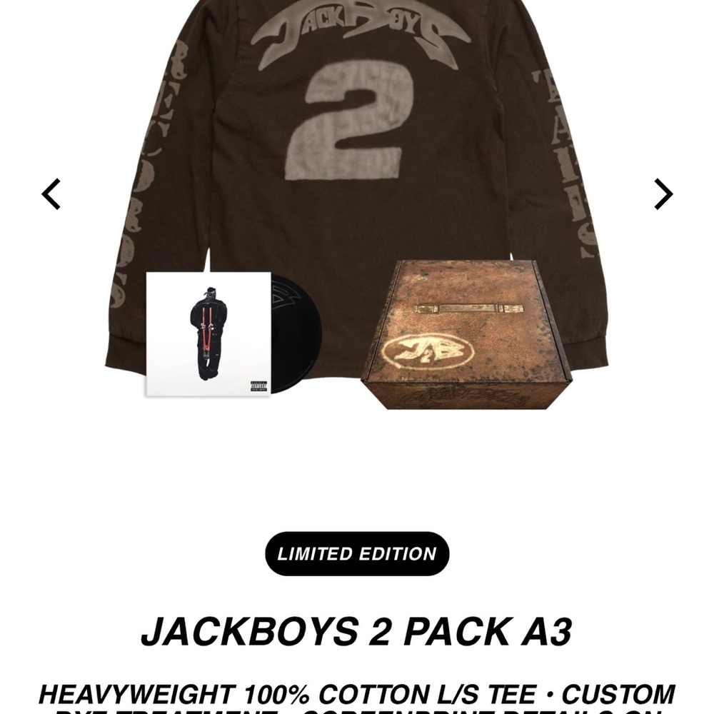 Authentic Travis Scott Jackboys 2 Pack A3